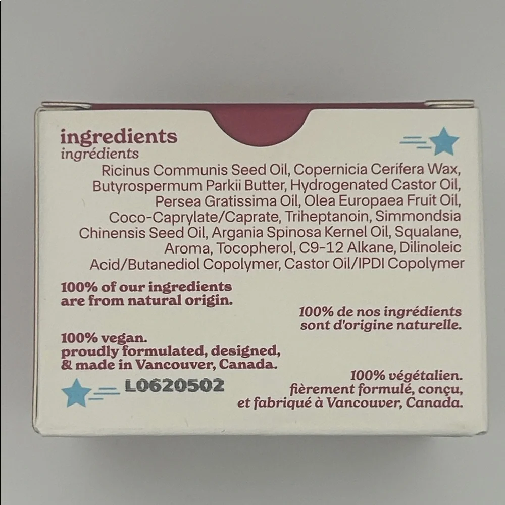 NEW jubel naturals Vanilla Cherry Treatment Lip Mask